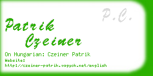 patrik czeiner business card